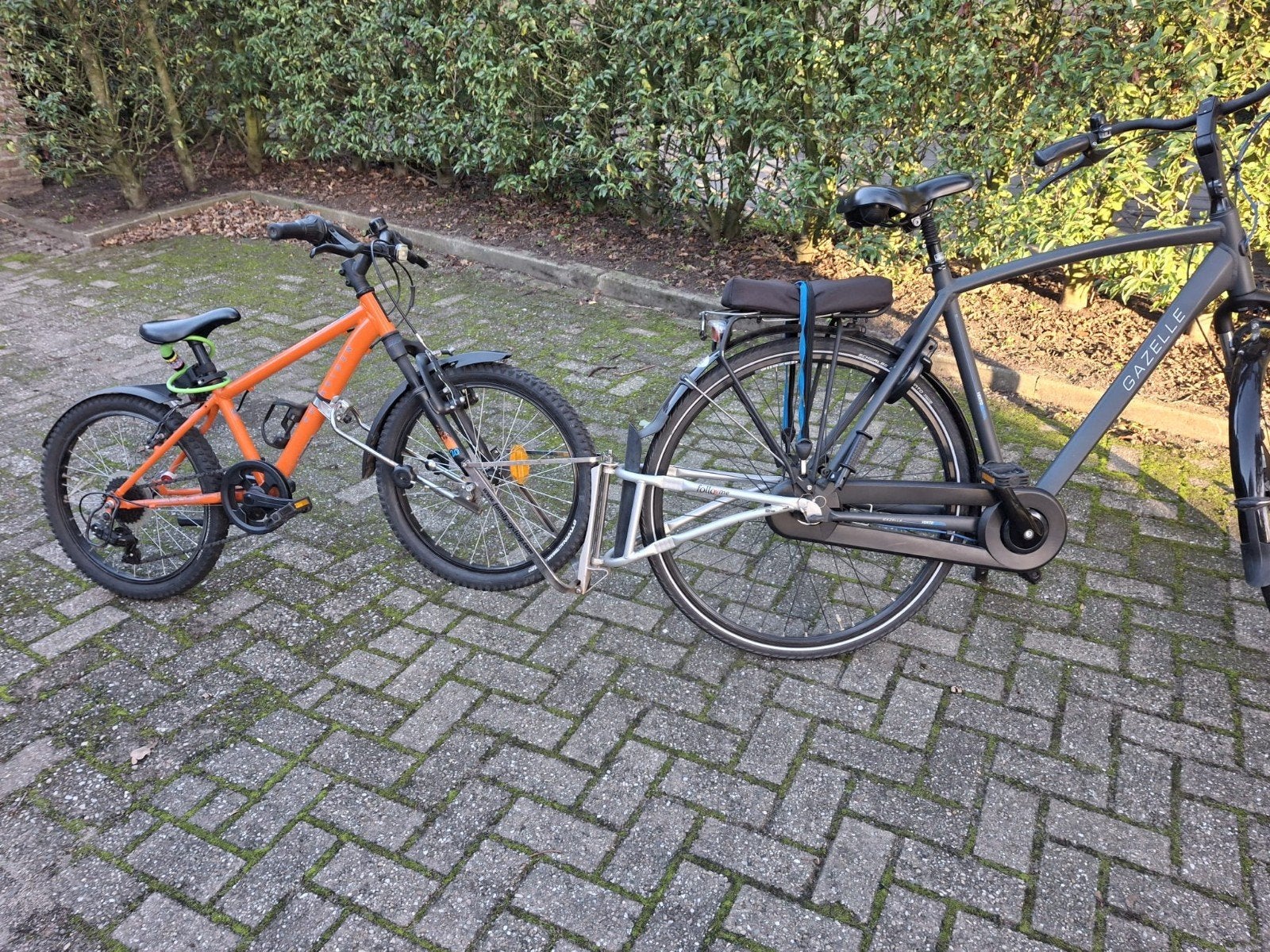 FollowMe tandem fietsaanhanger - Complete set, Ophalen, Gebruikt, Aanhangfiets, FollowMe