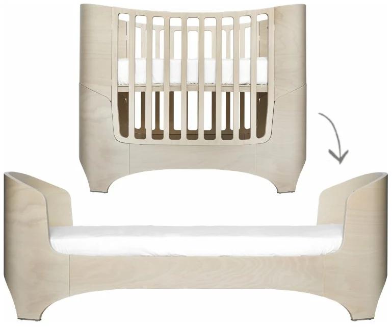 Leander Classic Ledikant / Junior bed Whitewash met matras, Ophalen, 70 tot 85 cm, 140 tot 160 cm, Zo goed als nieuw