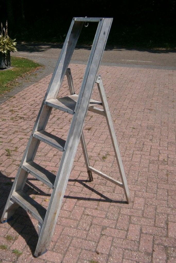 Trapje 4 treden, Ophalen, Gebruikt, Trap, Opvouwbaar of Inschuifbaar