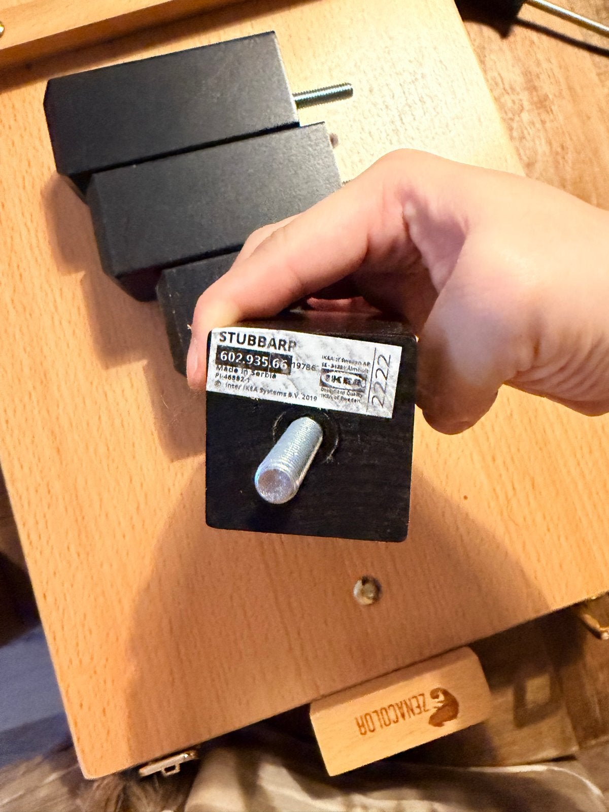 IKEA STUBBARP poten (4 stuks) - Zwart, Ophalen, Zo goed als nieuw