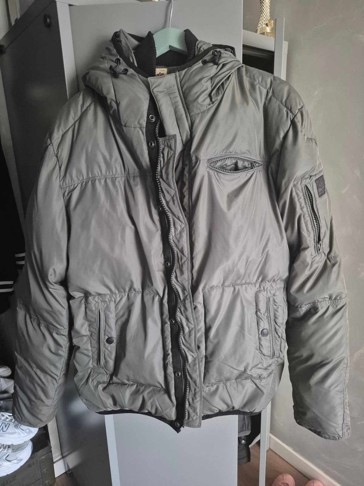Wrangler Winterjas - Goede Kwaliteit, Kleding | Heren, Jassen | Winter, Ophalen, Wrangler, Overige maten, Grijs