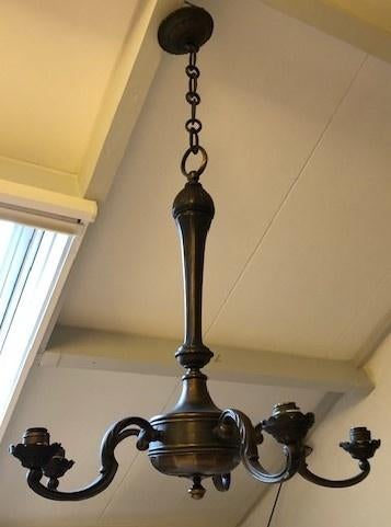 bronzen kandelaar, Antiek en Kunst, Ophalen, Koper of Brons
