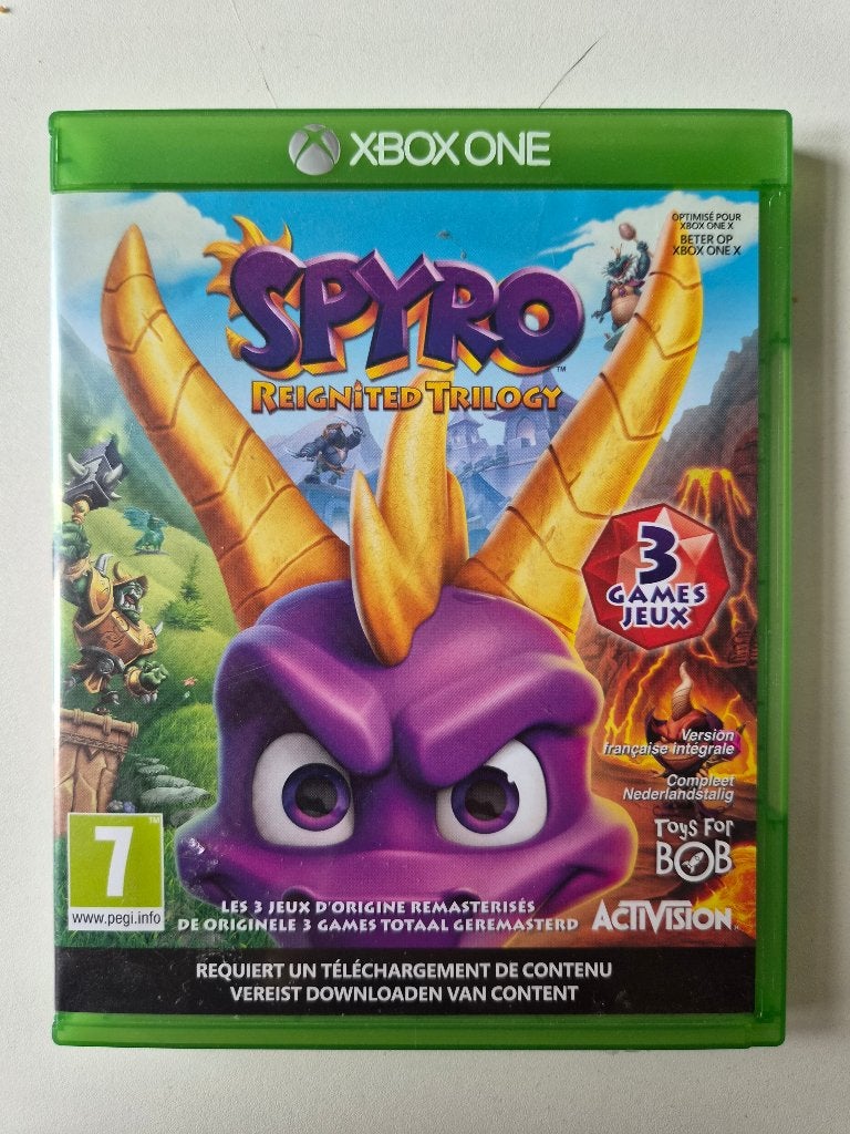 Spyro Reignited Trilogy - Xbox One, Avontuur en Actie, 1 speler, Ophalen of Verzenden, Zo goed als nieuw