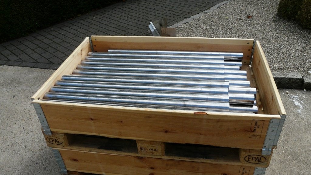 Staafas staal Ø61 mm, Ophalen, Nieuw