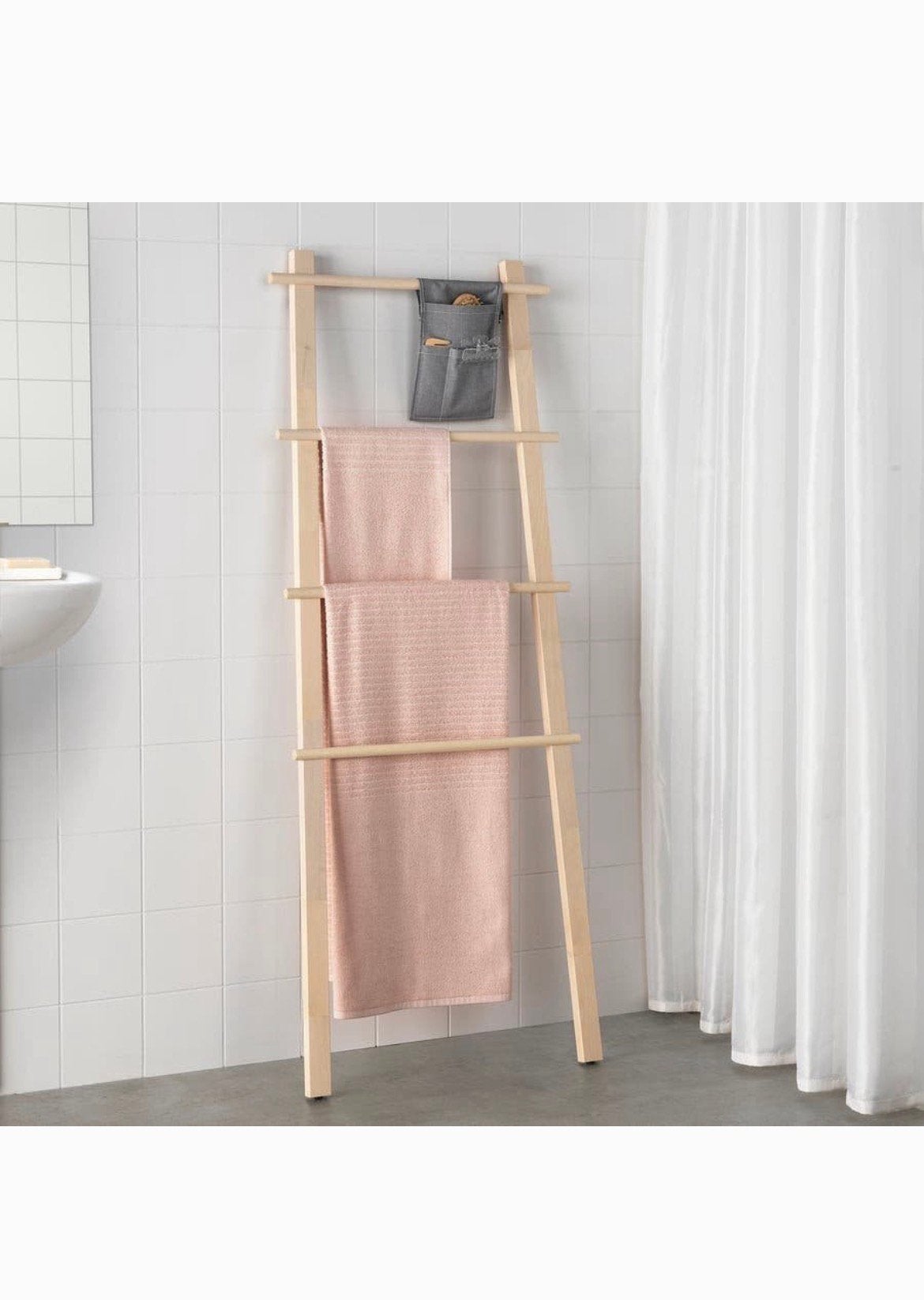 IKEA Handdoeken rek / ladder of ter decoratie zgan, Ophalen, 50 tot 100 cm, Zo goed als nieuw, Minder dan 100 cm