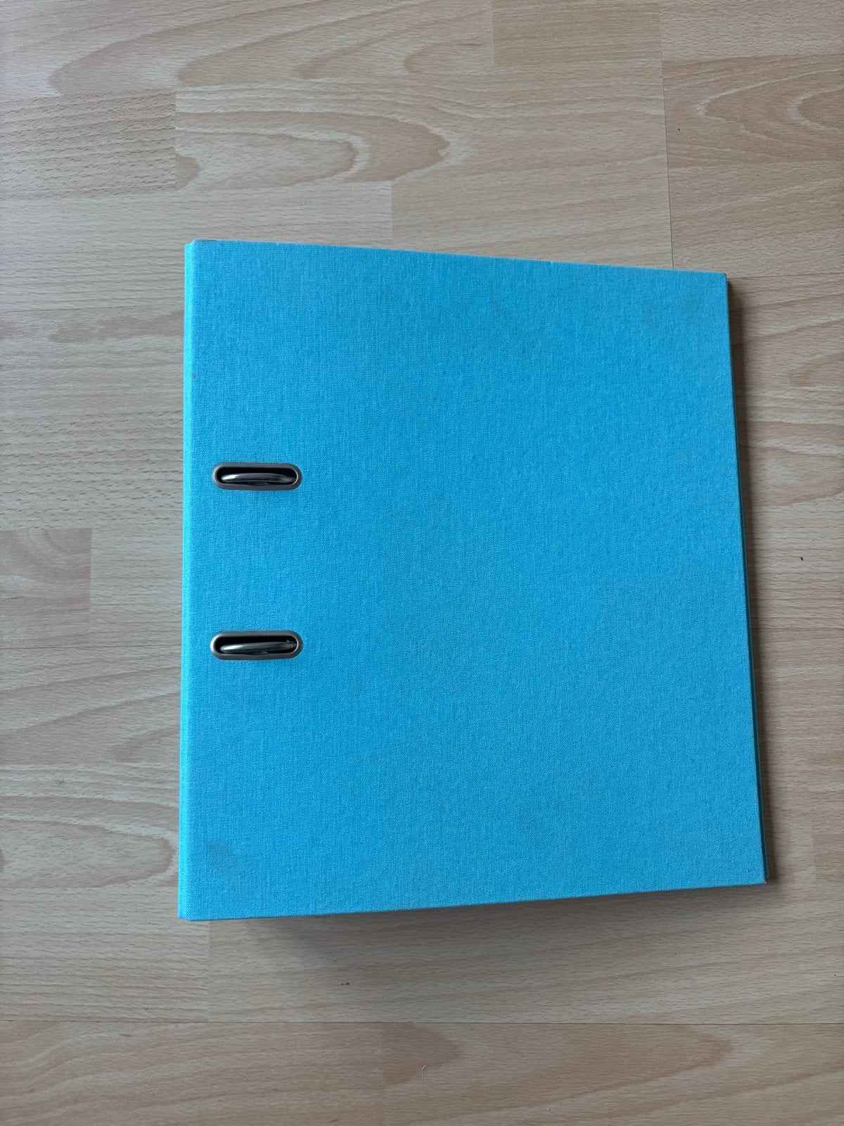 Hema linnen ordner/ multomap. A4. Aquablauw, Diversen, Ophalen of Verzenden, Gebruikt