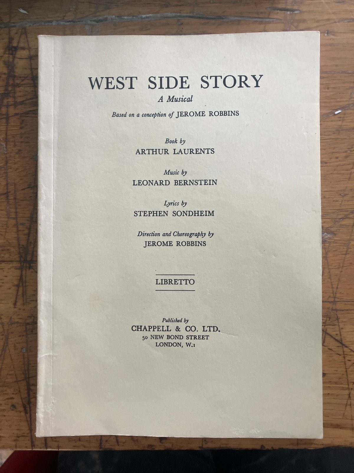 West Side Story - Libretto (Musical), Boeken, Ophalen of Verzenden, Gelezen, Genre of Stijl