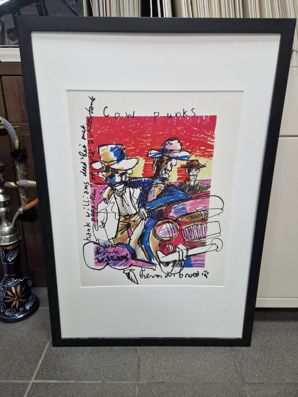 Herman Brood cow punks (print), Ophalen of Verzenden, Print