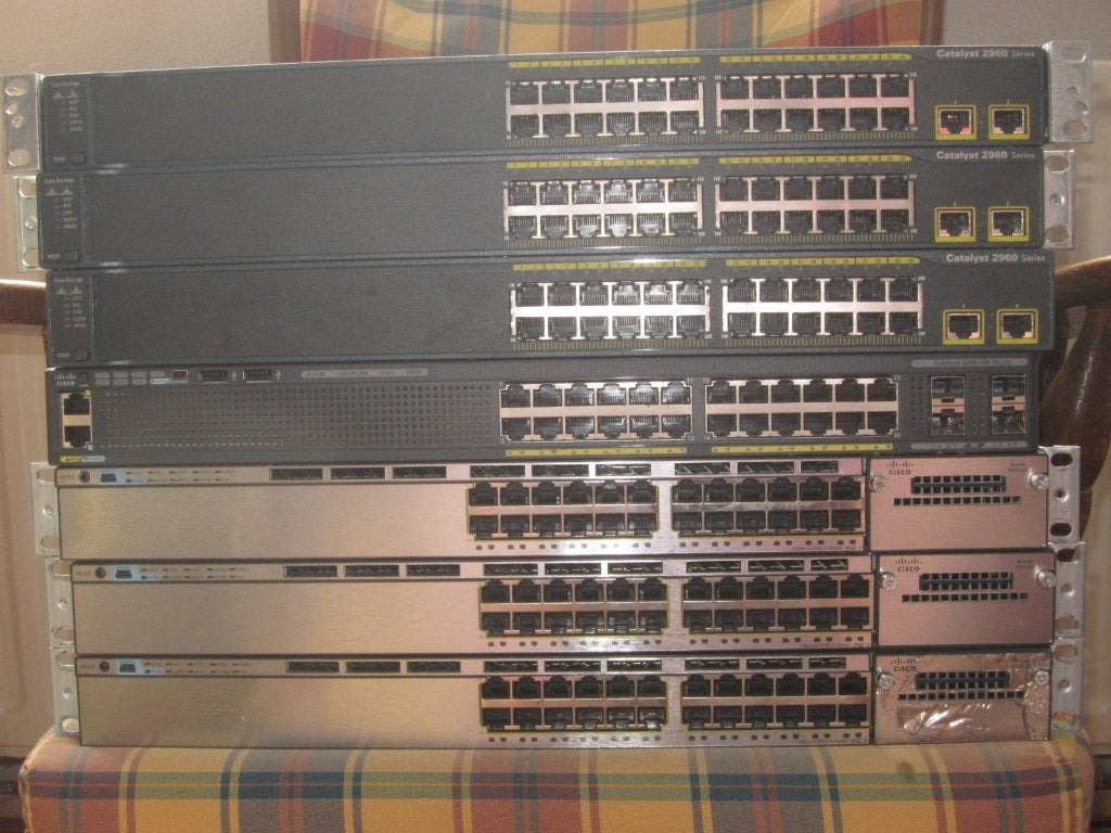 Cisco netwerk switches – partij van 7 stuks – werkend, Ophalen, Gebruikt
