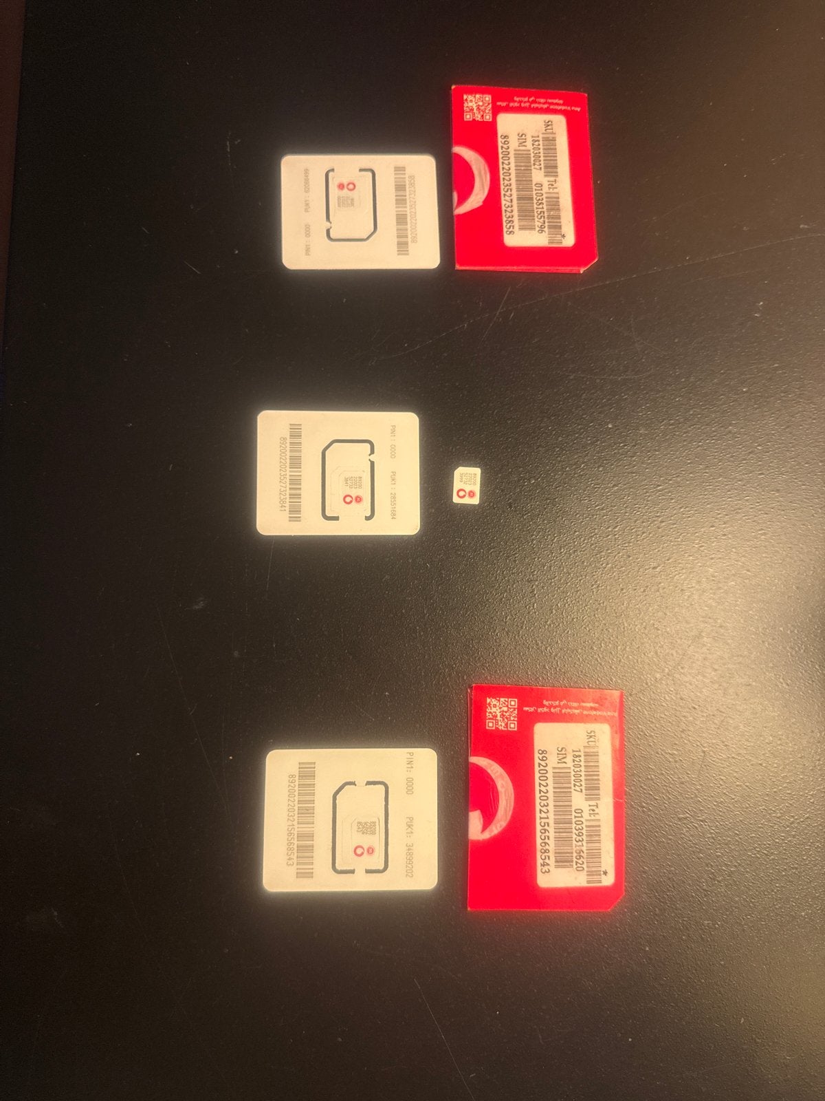 Vodafone Simkaarten - Egypte, Telecommunicatie, Prepaidkaarten en Simkaarten, Ophalen of Verzenden, Zo goed als nieuw, Vodafone