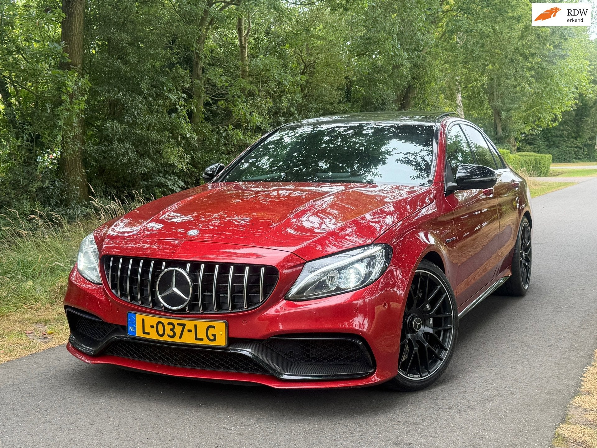 Mercedes-Benz C-klasse | AMG C63 / Pano / Schaalstoelen / Bu, Auto's, Automaat, Achterwielaandrijving, Gebruikt, Bedrijf