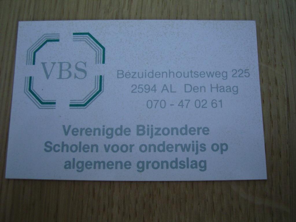 sticker den haag VBS verenigde bijzondere scholen, Ophalen, Zo goed als nieuw