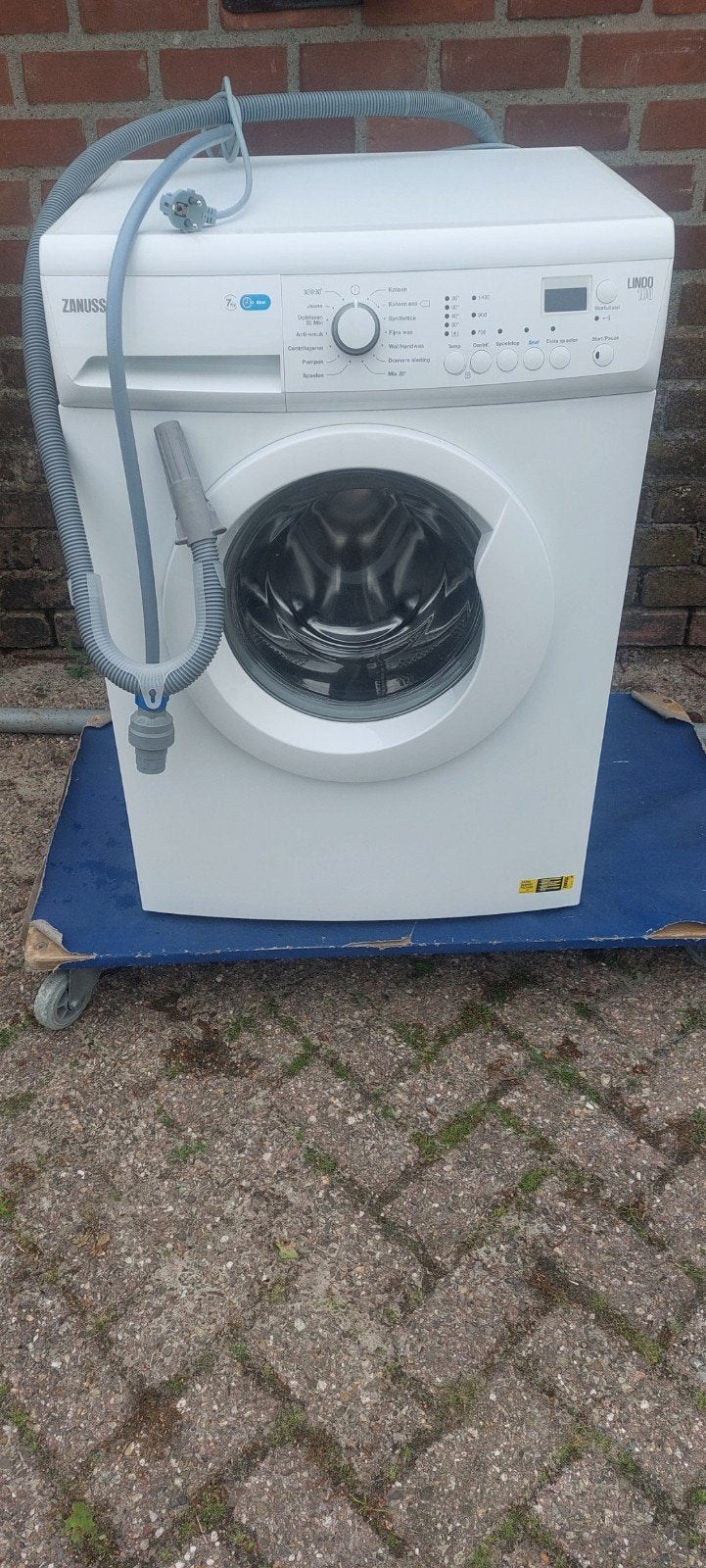 ZANUSSI WASMACHINE LINDO.100  7.KG, Ophalen of Verzenden, Gebruikt, 1200 tot 1600 toeren, 85 tot 90 cm