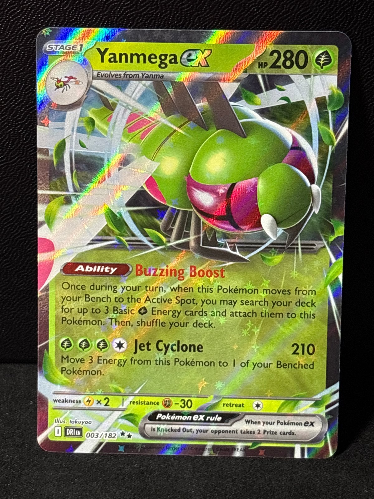 DRI 003 - Yanmega ex, Verzenden, Zo goed als nieuw, Losse kaart, Foil