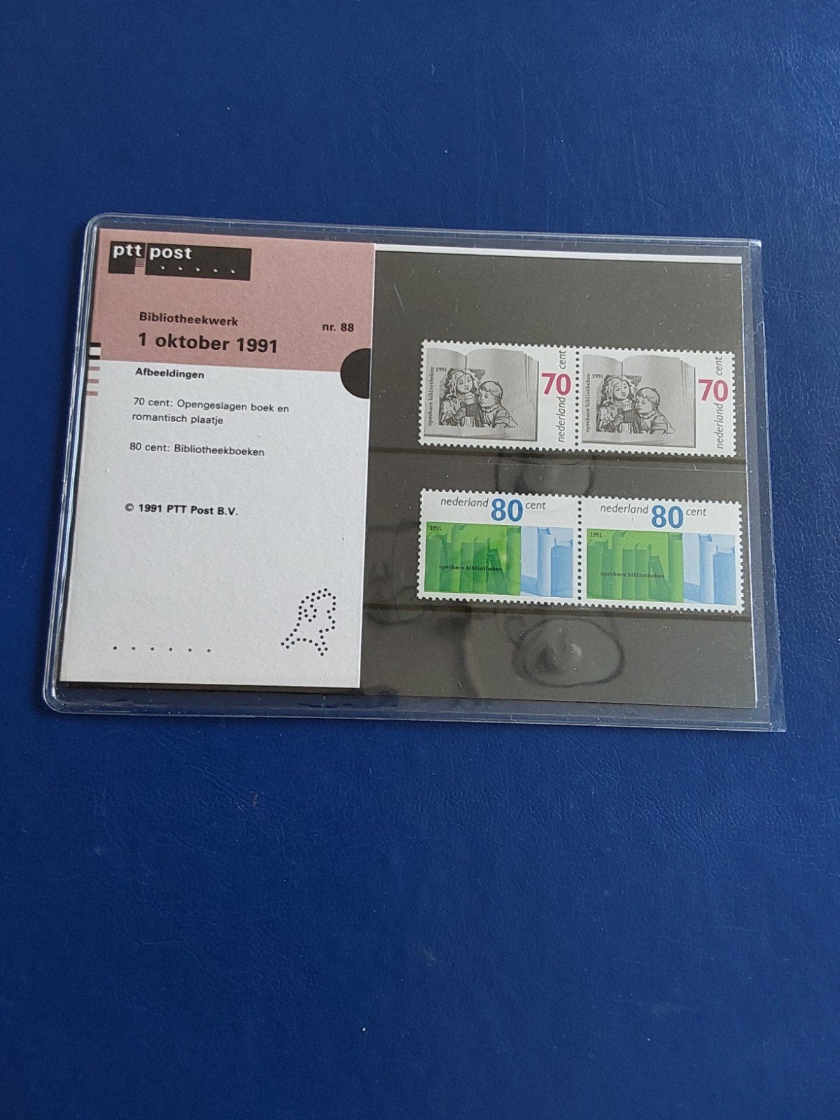 nvph Postzegelmapje M88 Bibliotheekwerk 1991 ( pf), Ophalen of Verzenden
