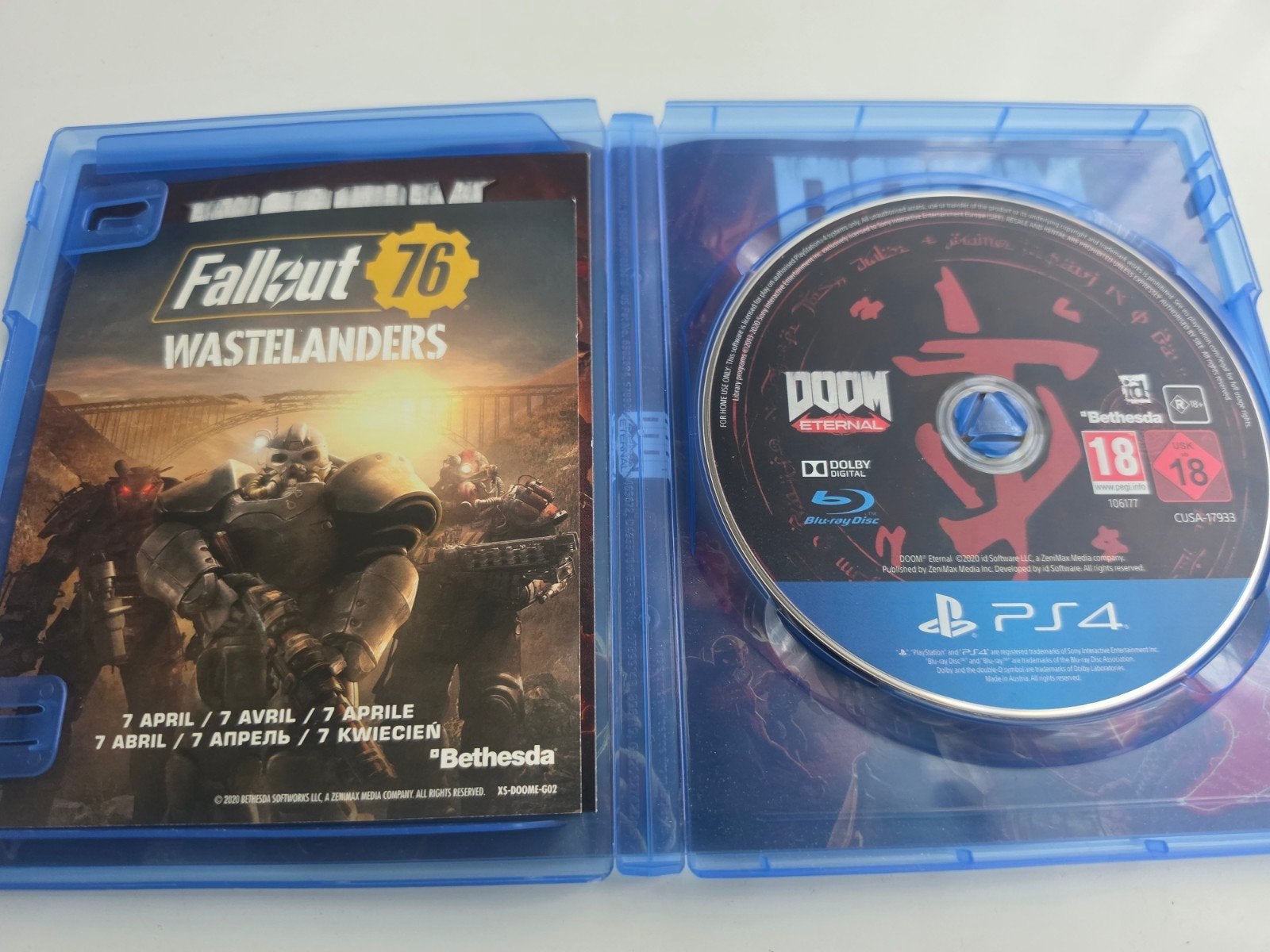DOOM ETERNAL voor Playstation 4 en 5 Lees Beschrijving Aub, Spelcomputers en Games, Vanaf 18 jaar, Bethesda NL, 1 speler, Bethesda EU