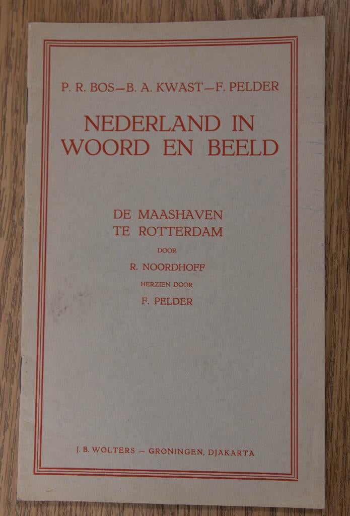 schoolplaat boekje  De Maashaven te Rotterdam, Antiek en Kunst, Ophalen of Verzenden, Stad- en Dorpsgezichten