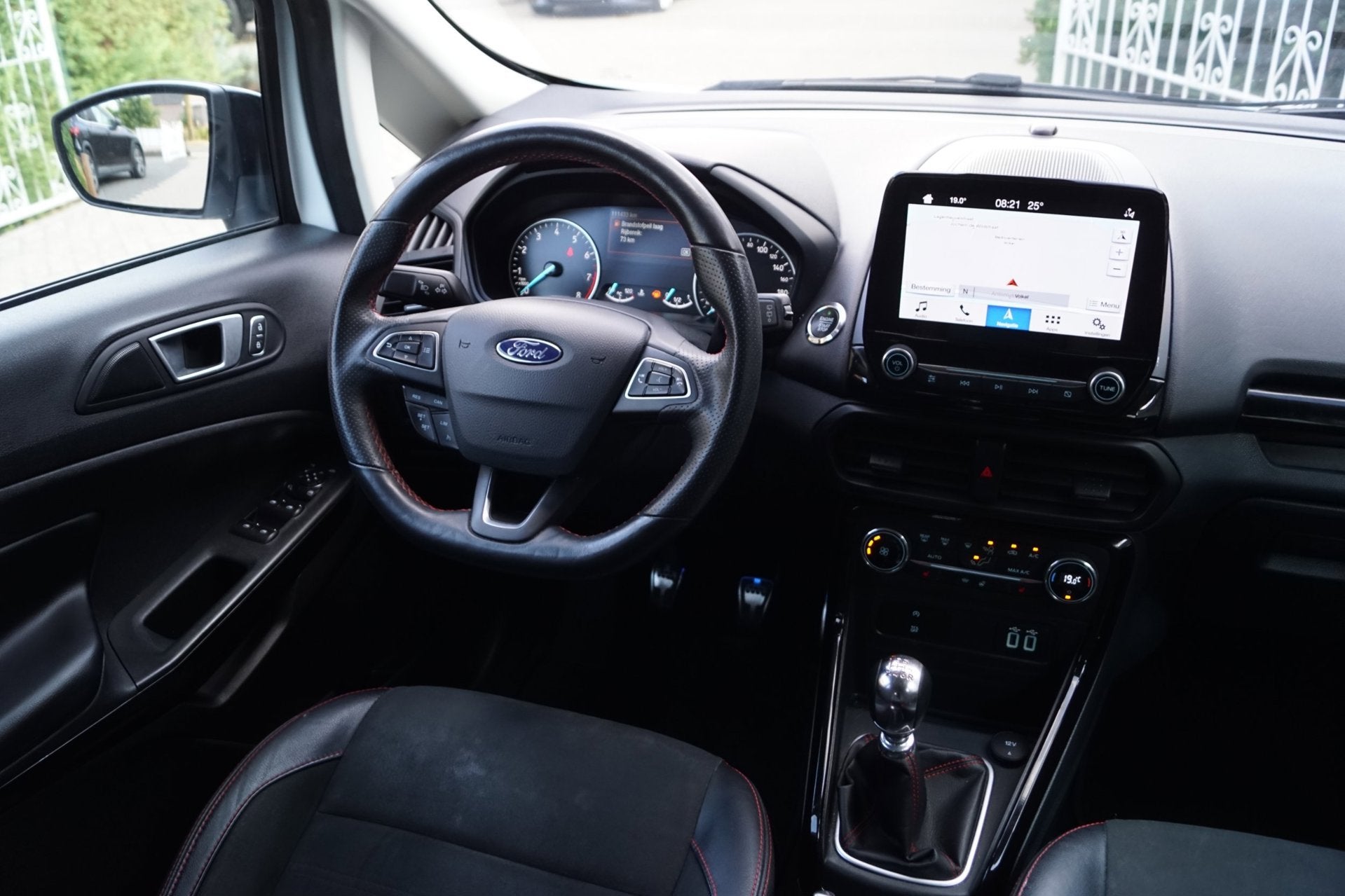 Ford EcoSport 1.0 EcoBoost ST-Line Navi Leder/Alcantara Spor, Dealer onderhouden, 125 pk, Ecosport, Wit