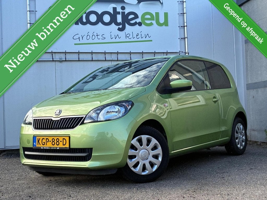 Skoda Citigo 1.0 CNG Greentech Elegance, Auto's, Voorwielaandrijving, Euro 5, Stof, Gebruikt