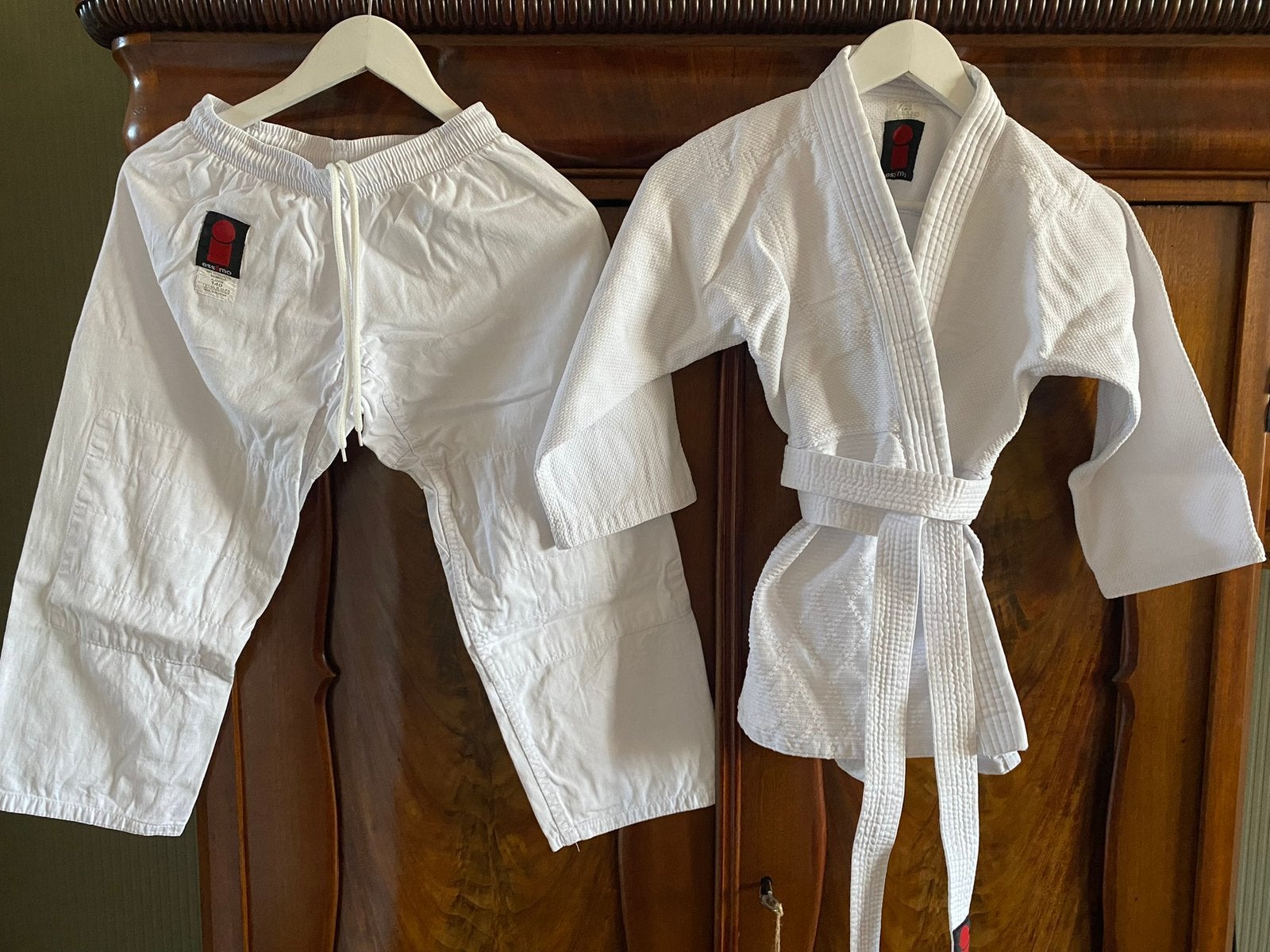 Judopak maat 140, Sport en Fitness, Vechtsporten en Zelfverdediging, Gebruikt, Maat XS of kleiner, Judo, Vechtsportpak