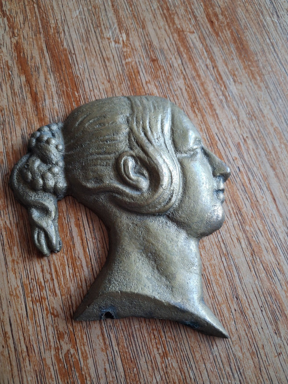 Vintage bronzen plaquette - queen victoria 1850, Ophalen of Verzenden