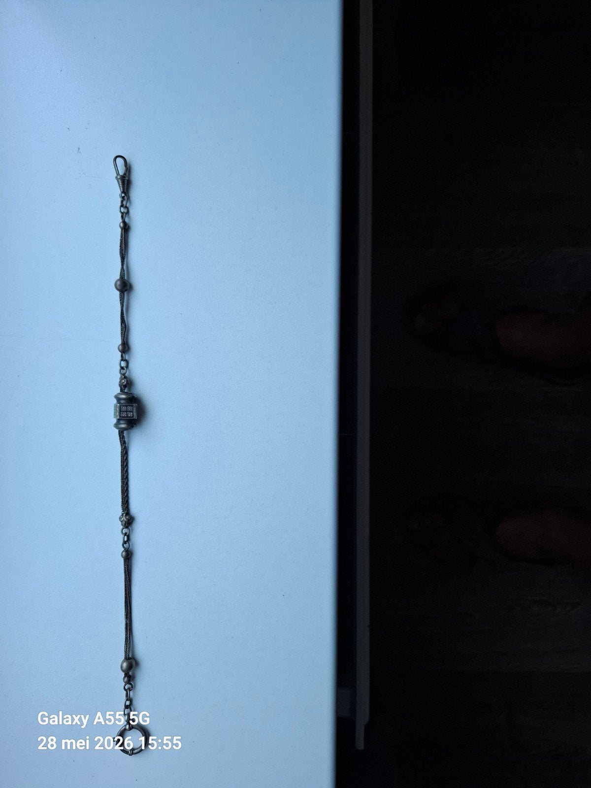 Antiek Victoriaans Zilveren Horloge Ketting/ Armband, Antiek en Kunst, Ophalen of Verzenden, Zilver