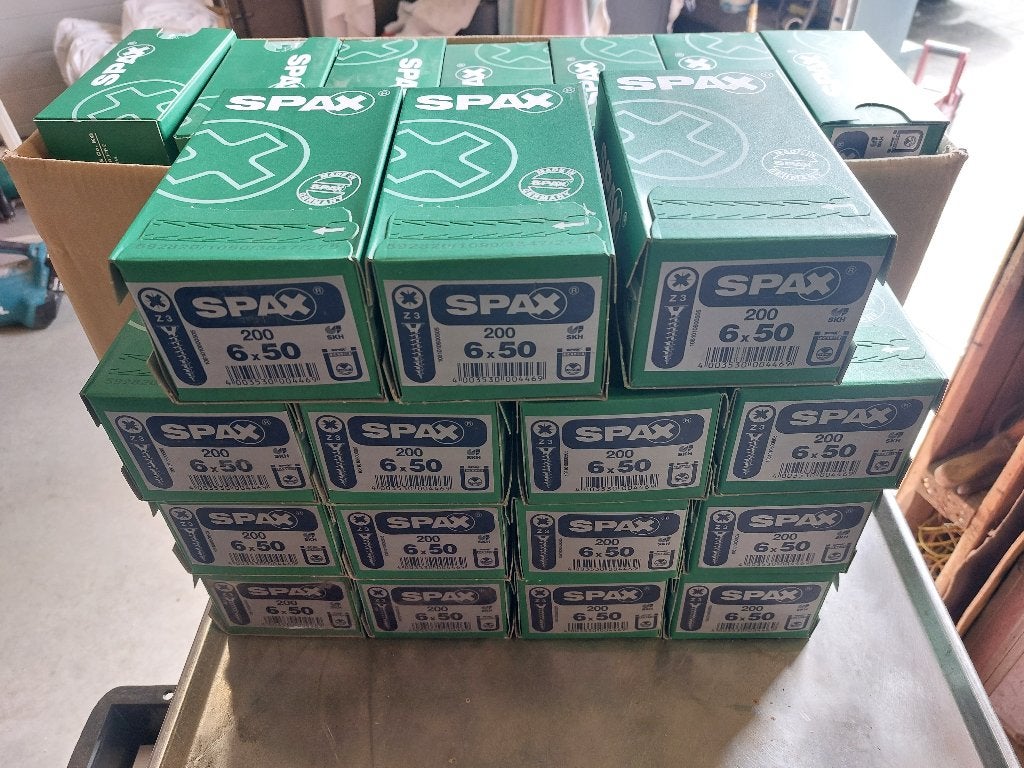 Grote Partij Dozen SPAX Schroeven. 6x50 mm Kruiskop. NIEUW!, ., Nieuw, Ophalen of Verzenden, .