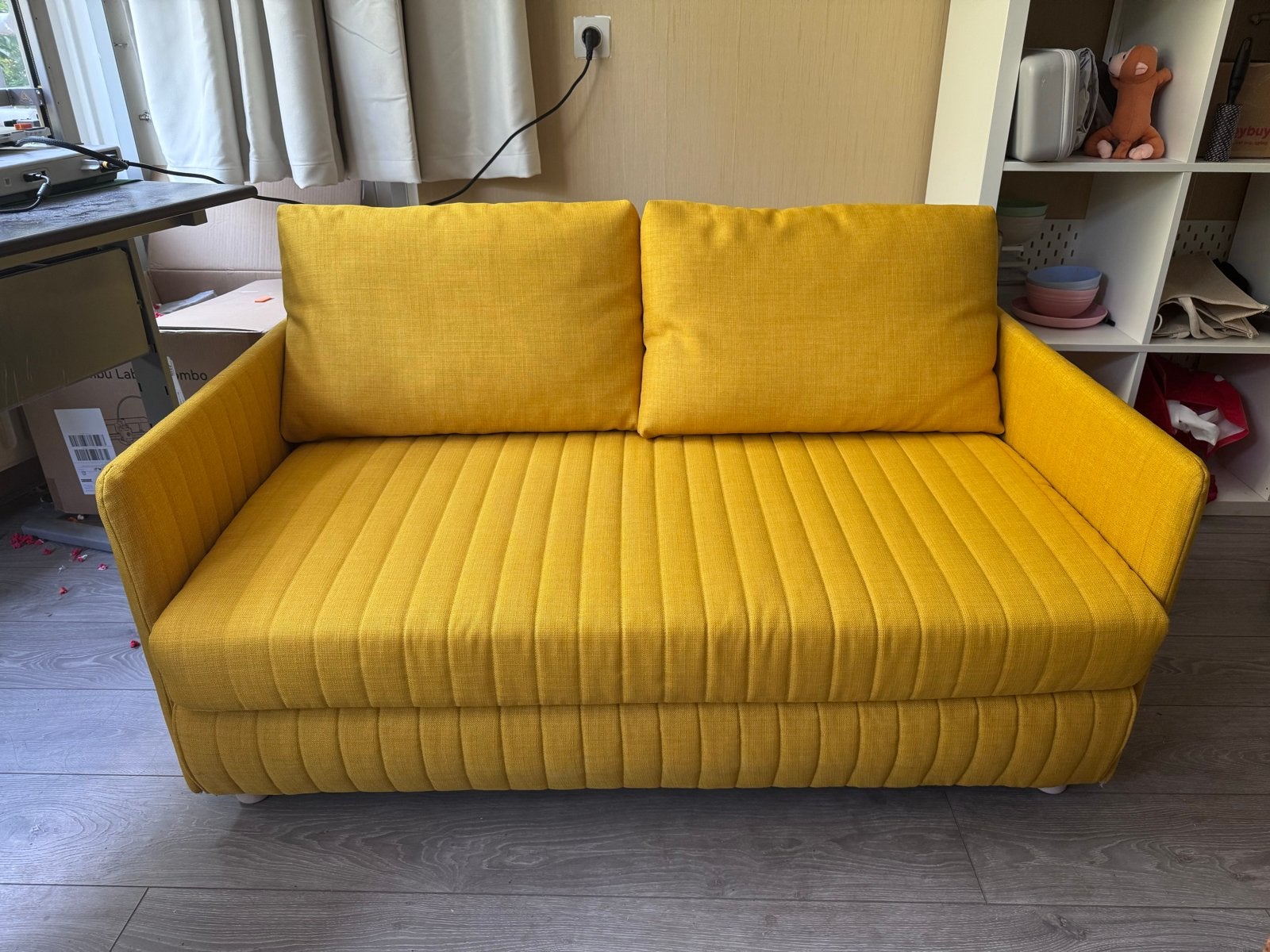 IKEA FRIHULT slaapbank, 150 tot 200 cm, Tweepersoons, 75 tot 100 cm, Ophalen of Verzenden