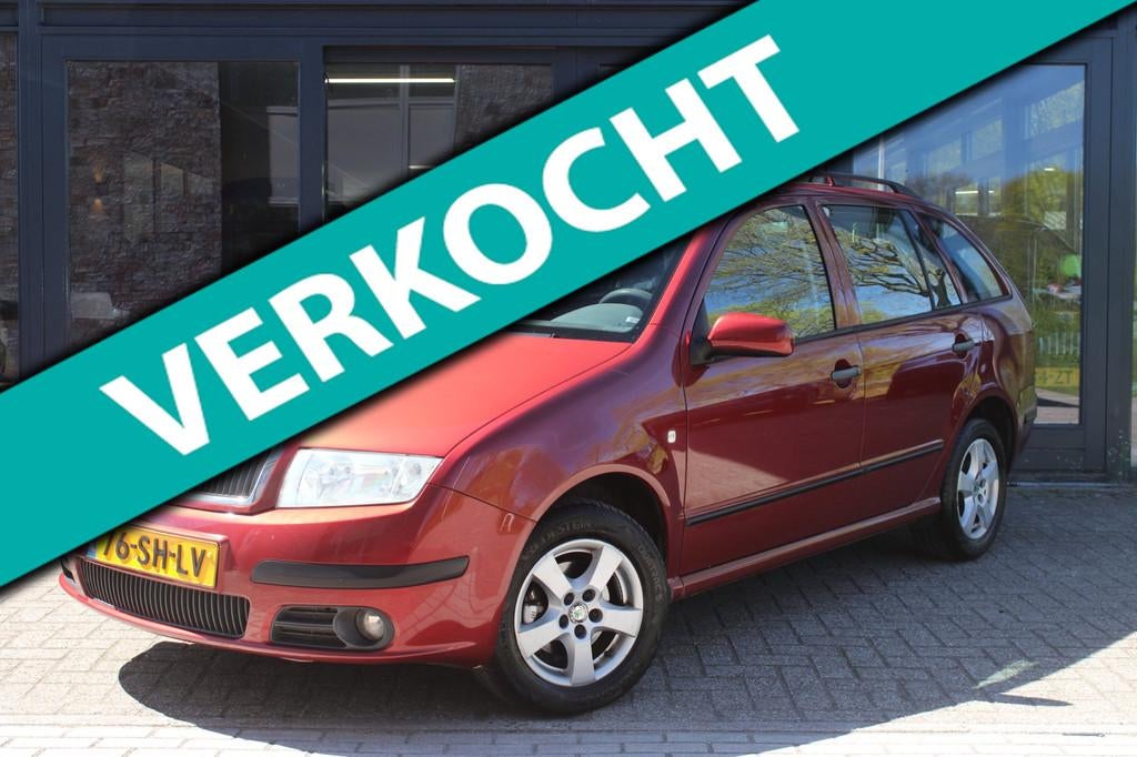 Skoda Fabia Combi 1.4-16V Elegance | Nieuwe APK+Beurt | Crui, Voorwielaandrijving, Gebruikt, Zwart, 4 cilinders