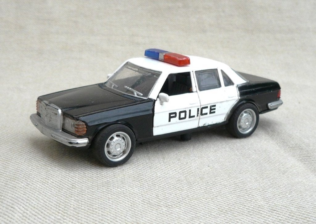 Mercedes 450 sel (1975) police car 1/43., Ophalen of Verzenden, Gebruikt, Auto, Overige merken