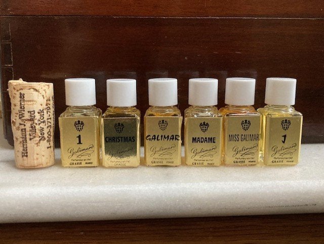 6x miniflesje galimard eau de parfum, Verzamelen, Ophalen of Verzenden, Zo goed als nieuw, Miniatuur, Gevuld