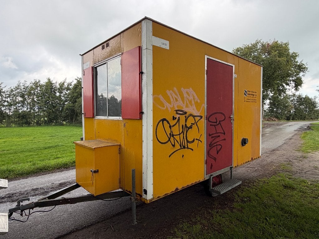 Metalen schaftwagen schaftkeet pipowagen keet, Ophalen of Verzenden