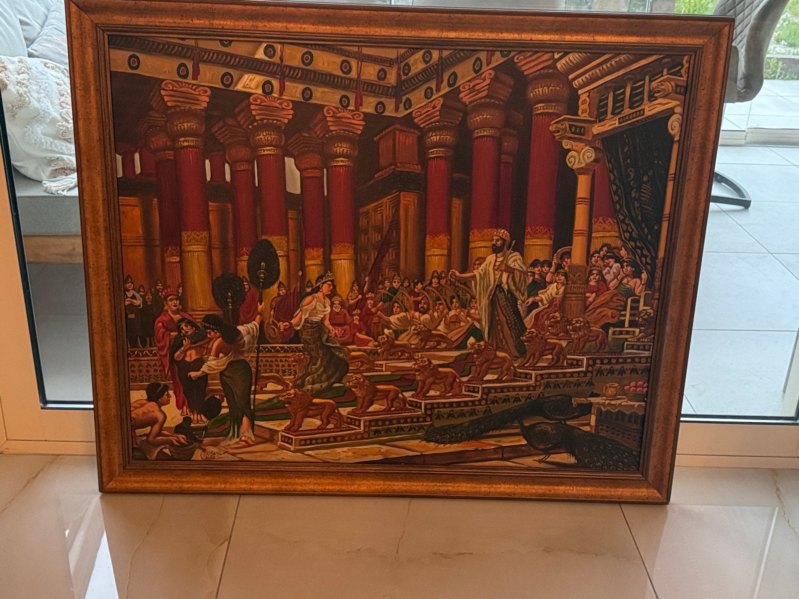 Klassiek schilderij, Ophalen of Verzenden, Zo goed als nieuw, 200 cm of meer, 75 cm of meer