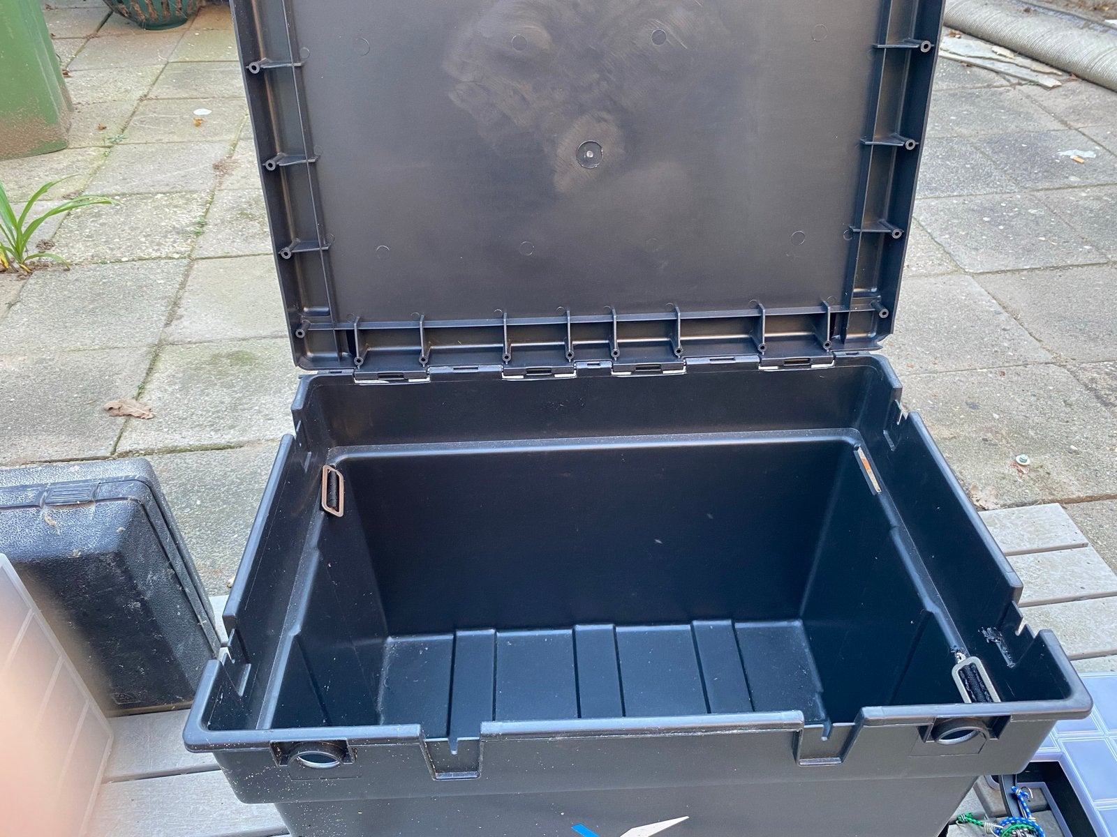 Viskoffer / viskist met zitkussen, Ophalen of Verzenden, Gebruikt, Koffer of Tas