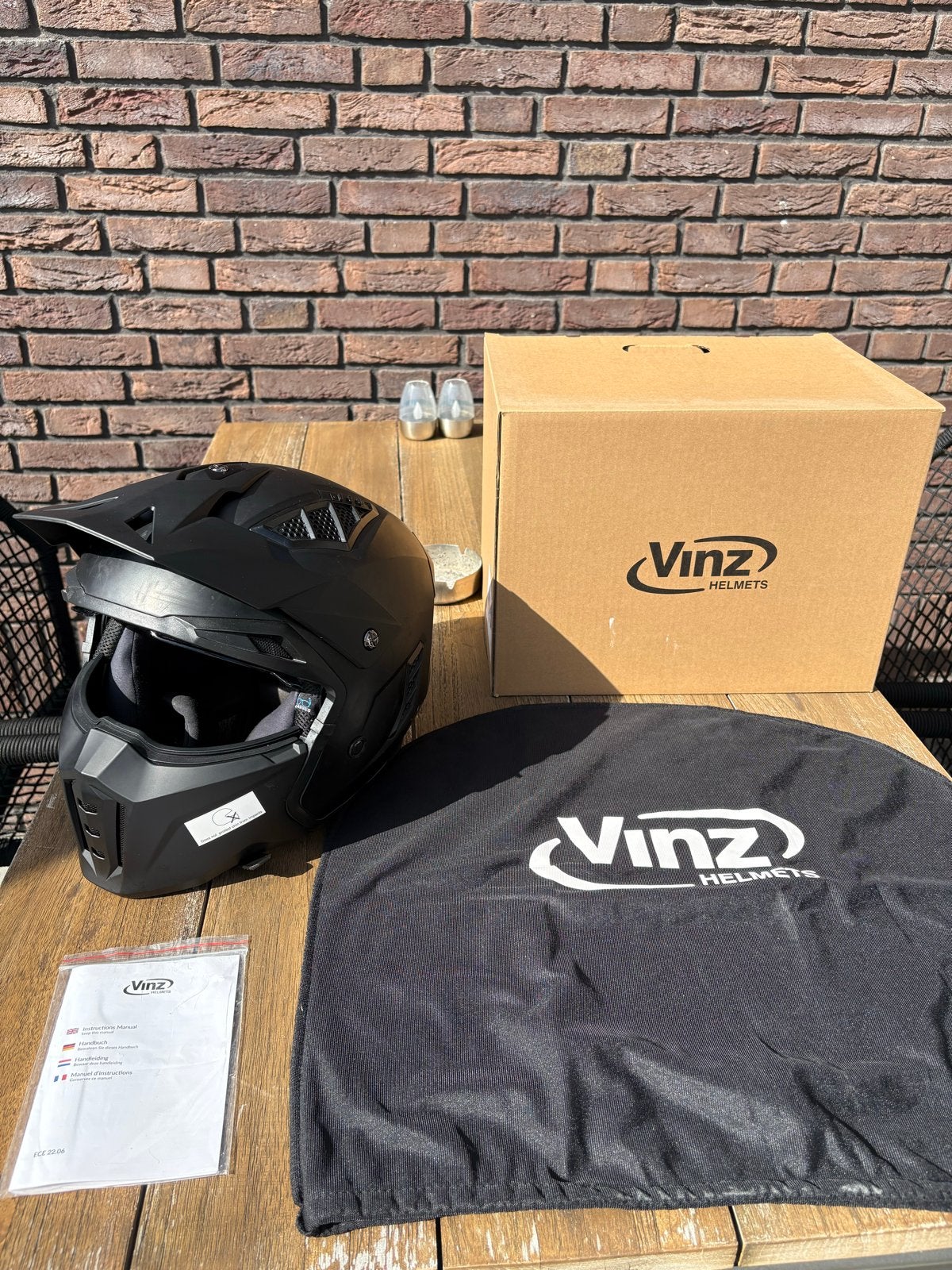 Vinz kioto streetfighter - Mat Zwart - Maat xs, Motoren, Overige merken, XS, Ophalen of Verzenden, Tweedehands