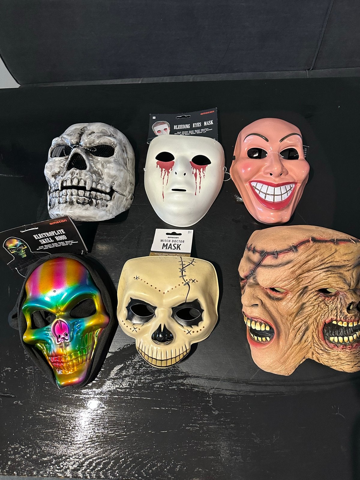 Set van 6 realistische Halloween maskers, Ophalen of Verzenden, Nieuw, Feestartikel, Halloween of Griezel