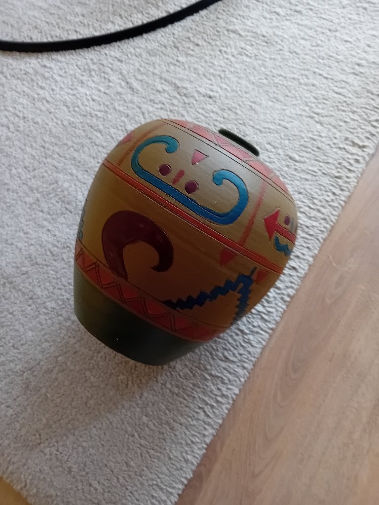 Aardewerk beschilderde pot, Ophalen of Verzenden