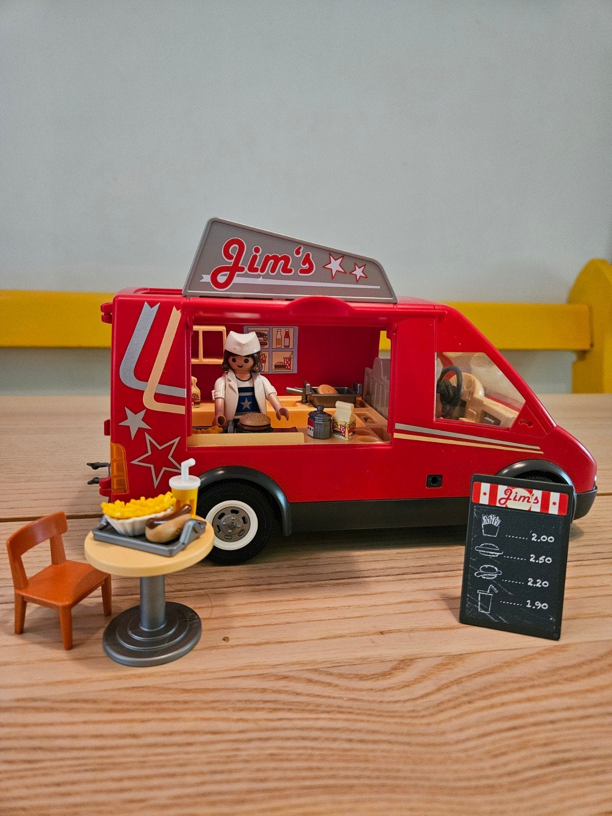 Playmobil Jim's Food Truck - Compleet met accessoires, Complete set, Voertuig, Ophalen of Verzenden, Zo goed als nieuw