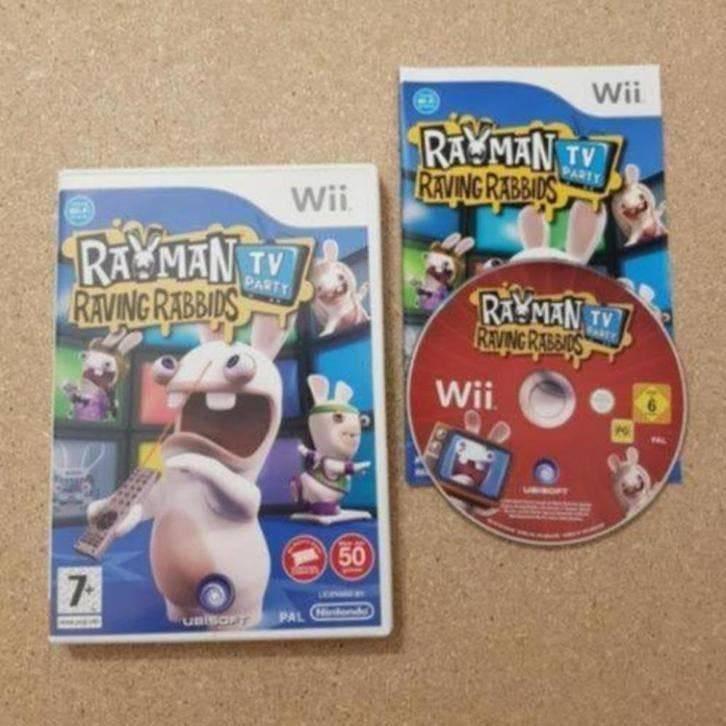 Wii | RAYMAN Raving Rabbids TV PARTY, Spelcomputers en Games, Games | Nintendo Wii, Avontuur en Actie, Gebruikt, Ophalen of Verzenden