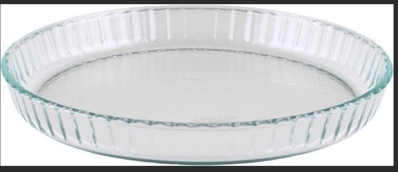 glazen ovenschaal quiche cheesecake vorm PYREX glas, Ophalen of Verzenden, Nieuw, Taarten, Bakvorm