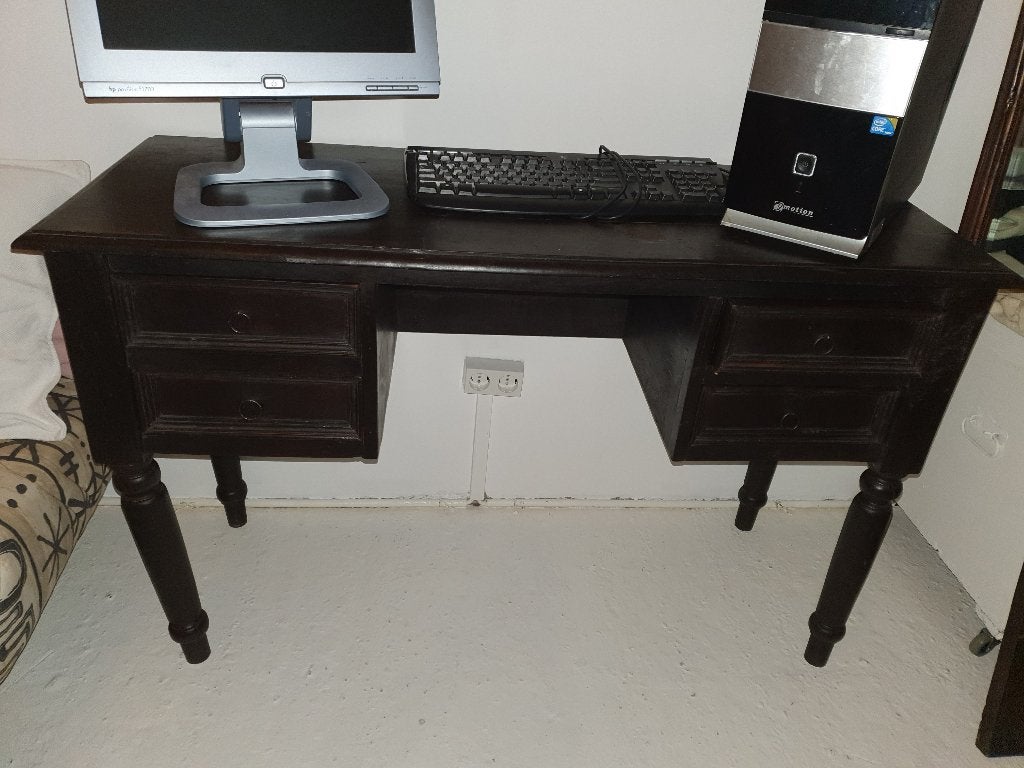 Vintage sidetable als make-up tafel of als klein bureau, Ophalen, Zo goed als nieuw