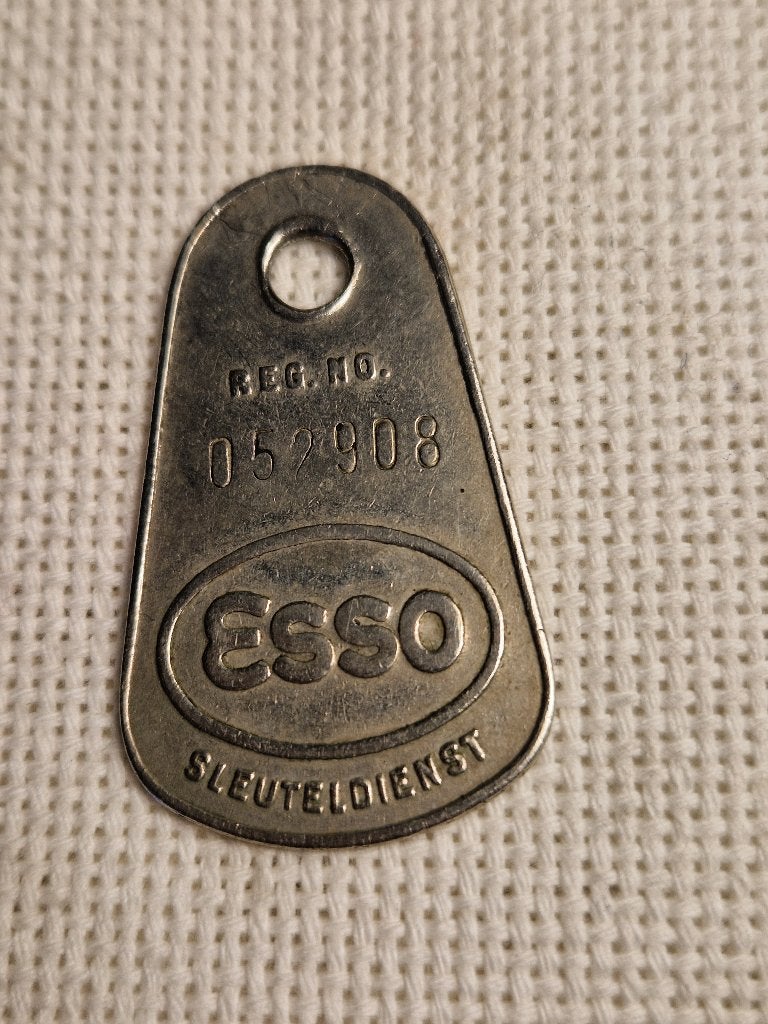 Esso sleutelhanger. (Esso sleuteldienst), Verzamelen, Ophalen of Verzenden, Gebruikt, Gebruiksvoorwerp