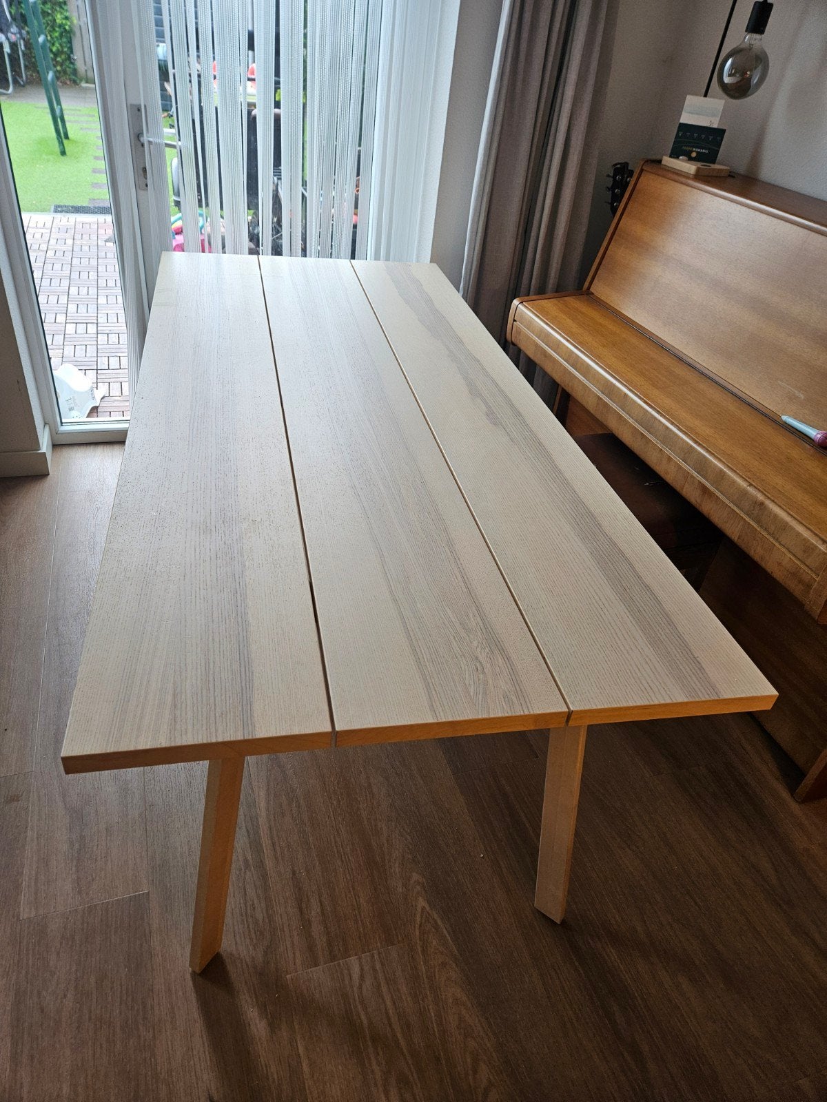 Eettafel hout, Ophalen, Gebruikt, 50 tot 100 cm, Vijf personen of meer