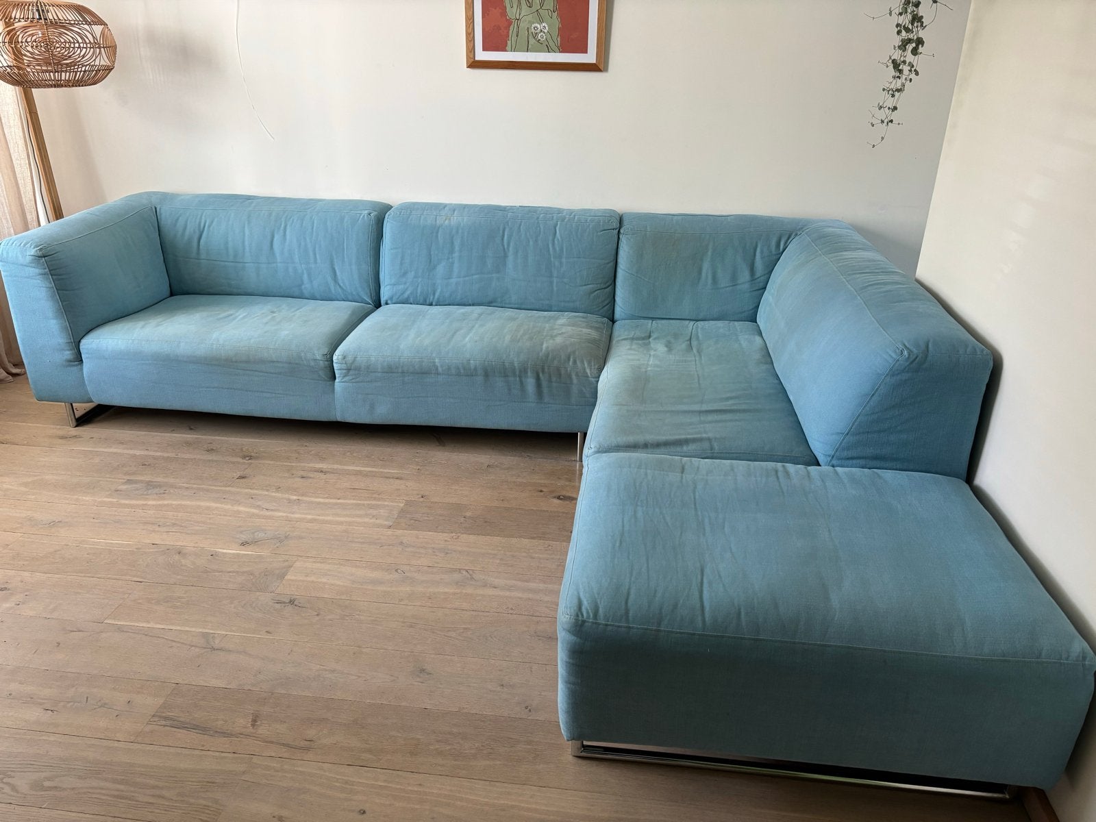 Grote hoekbank, 300x240 cm, gratis af te halen, Gebruikt, Hoekbank, 300 cm of meer, 75 tot 100 cm
