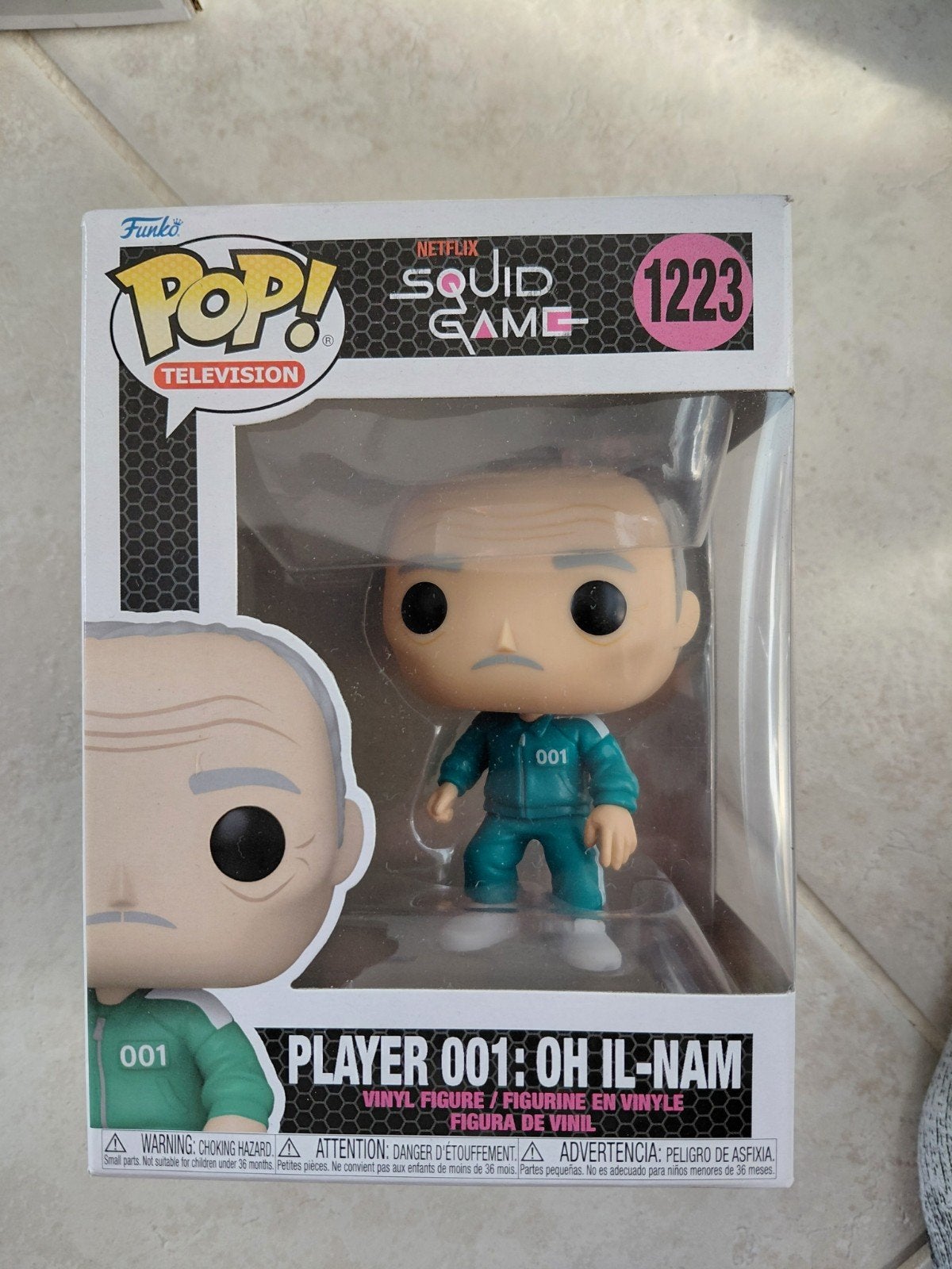 Funko Pop! Squid Game Player 001: Oh Il-Nam #1223, Ophalen of Verzenden, Zo goed als nieuw