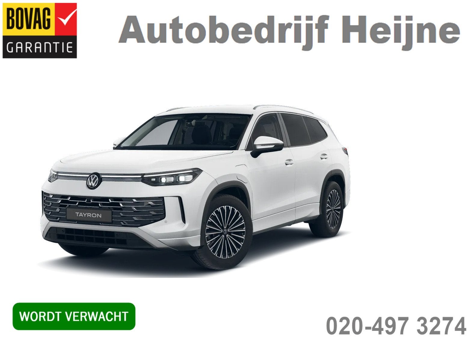 Volkswagen Tayron 1.5 eHybrid 204PK DSG HYBRID ELEGANCE 360, Auto's, Zwart, 4 cilinders, Wit, Bedrijf