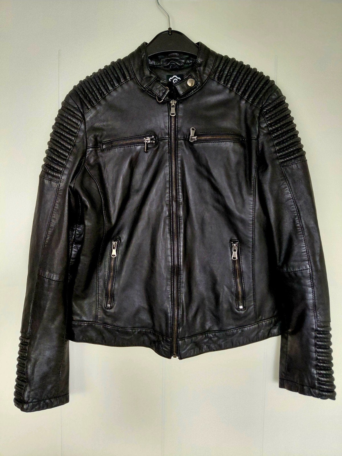 apart zwart stoer leren jas jack maat 40, Ophalen of Verzenden, Nieuw, Maat 38/40 (M), Zwart
