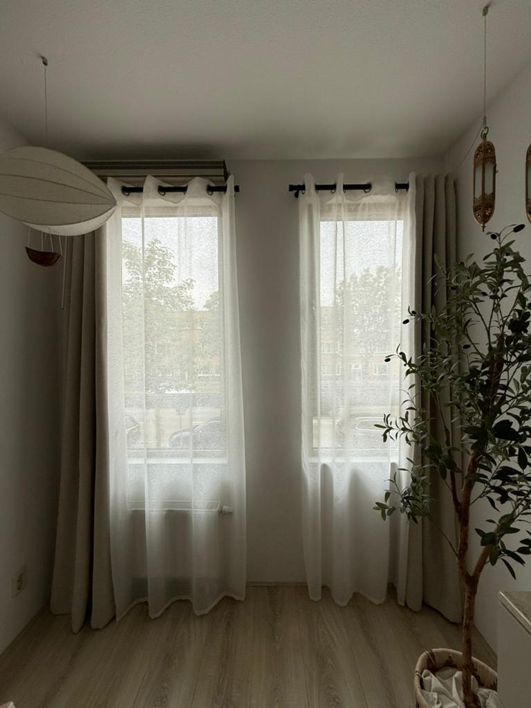 Verduisterende gordijen, inbetween, vitrage, roede, compleet, Huis en Inrichting, Stoffering | Gordijnen en Lamellen, Ophalen