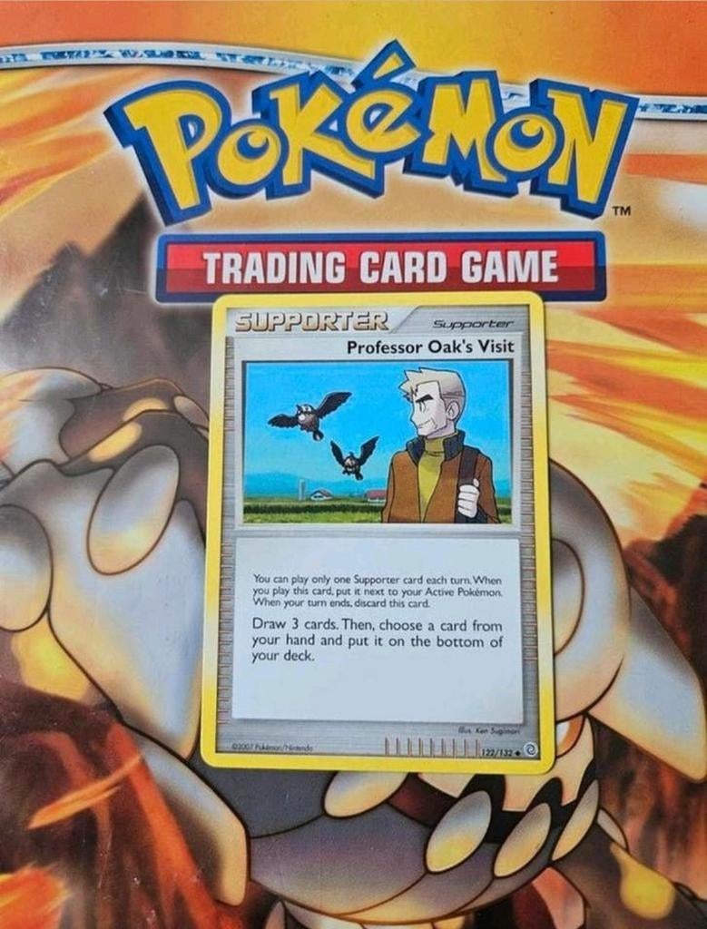 Professor Oak's visit 122/132 Diamond&Pearl Secret Wonders, Ophalen of Verzenden, Zo goed als nieuw, Losse kaart