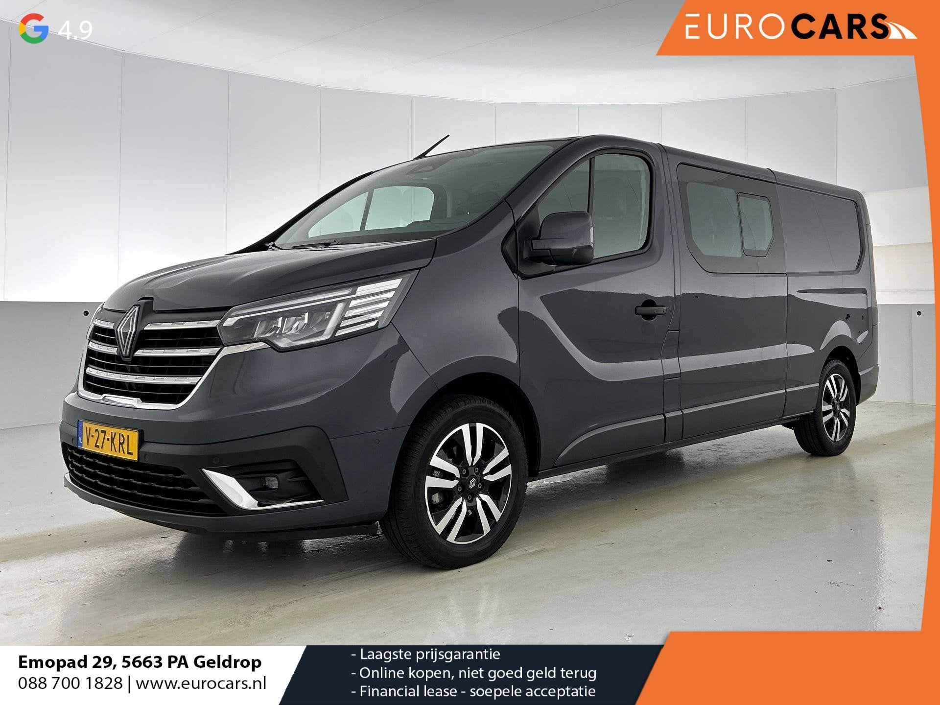Renault Trafic 2.0 Blue dC1 150PK L2H1 Dubbele Cabine Automa, Stof, Gebruikt, 4 cilinders, 150 pk